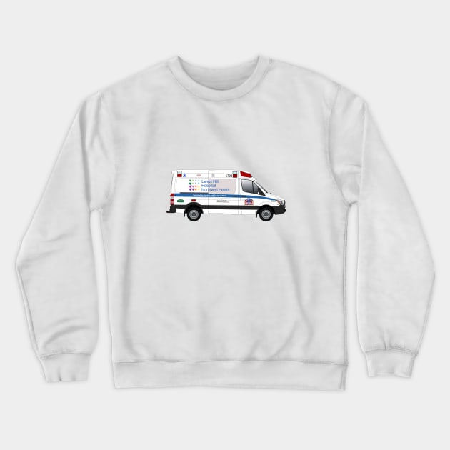 Lenox Hill Hospital ambulance Crewneck Sweatshirt by BassFishin